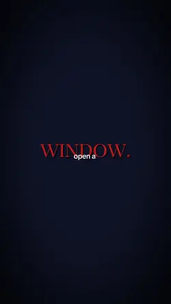 open a window.