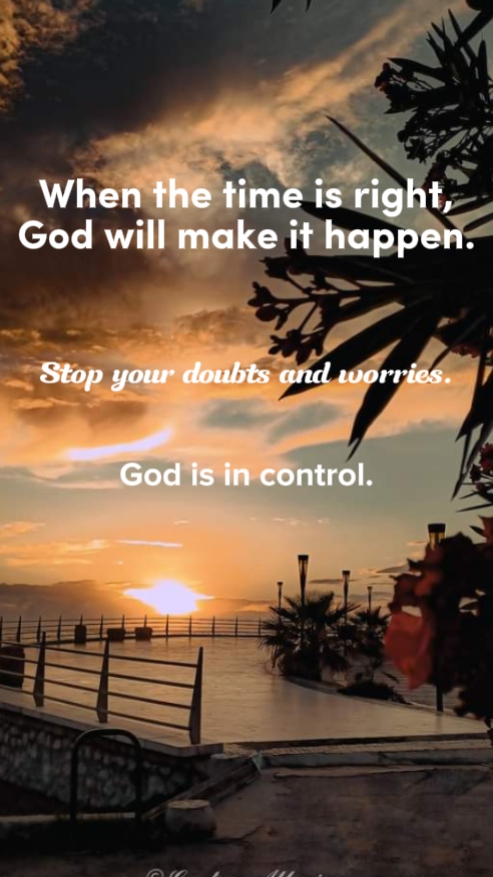 Dios tiene el control 