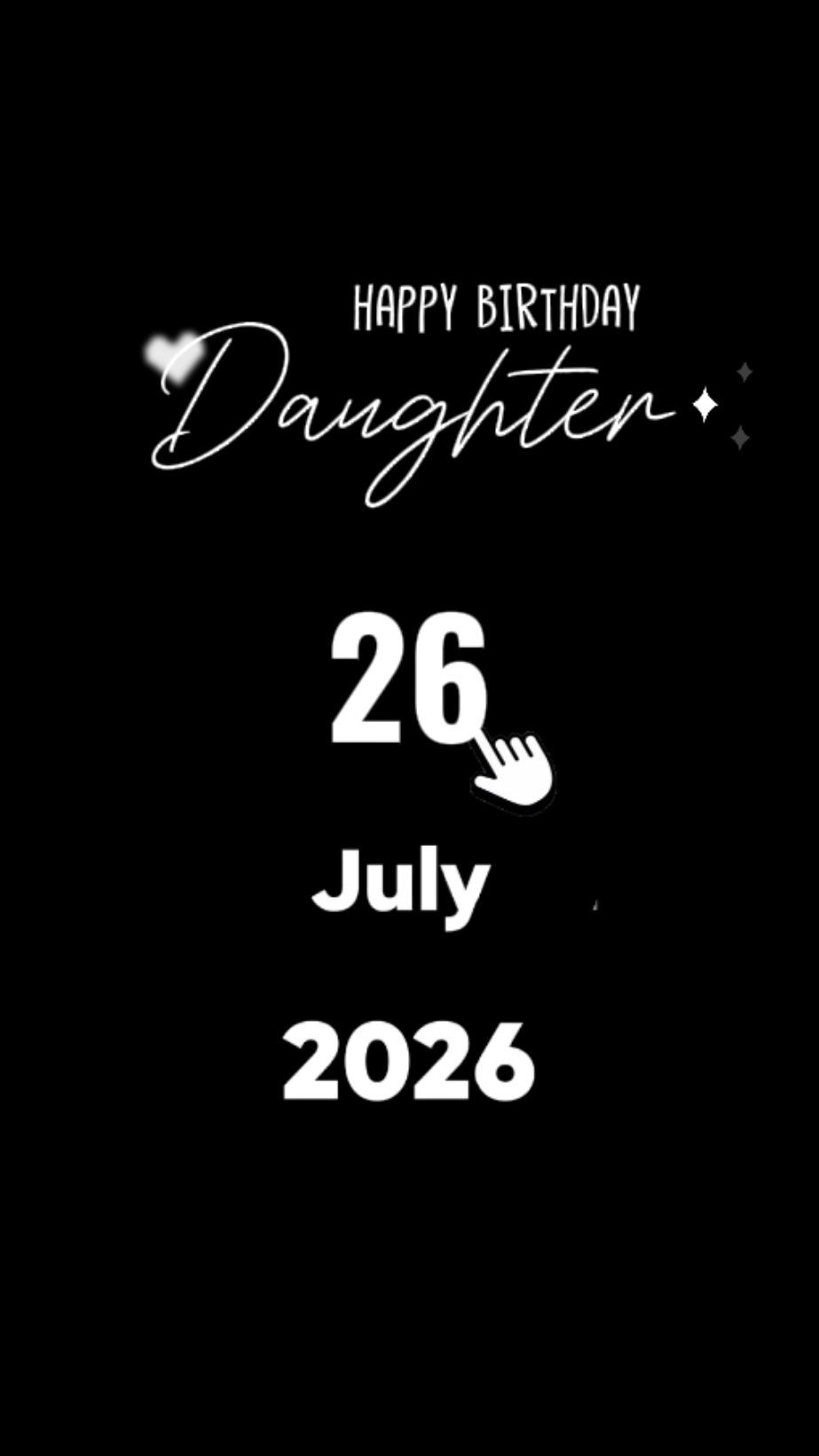 HBD FILHA 26 DE JULHO