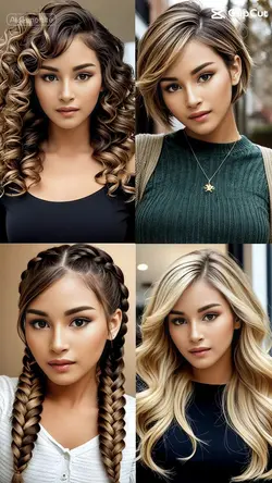 4DIFFERENT HAIRSTYLE