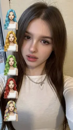 color hairstyle tren