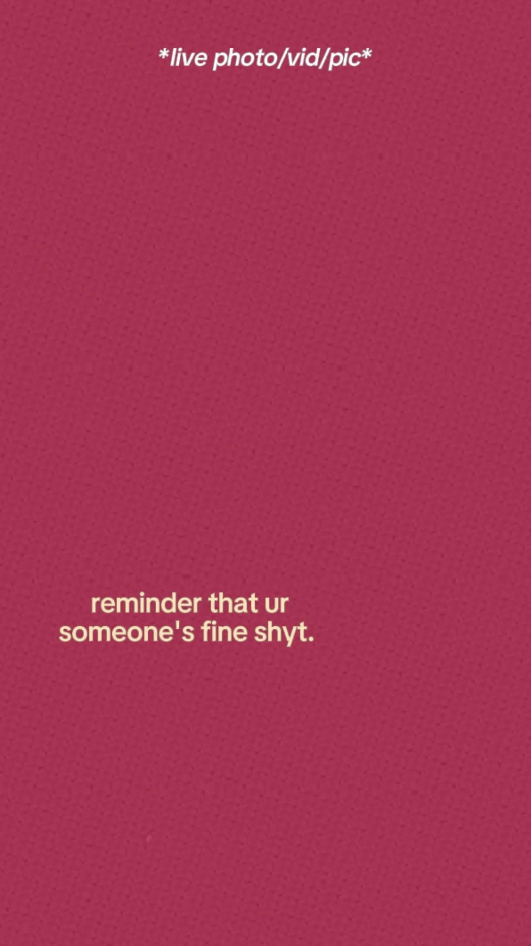 Reminder. 