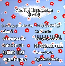 Yazı Tipi Öneriyorum