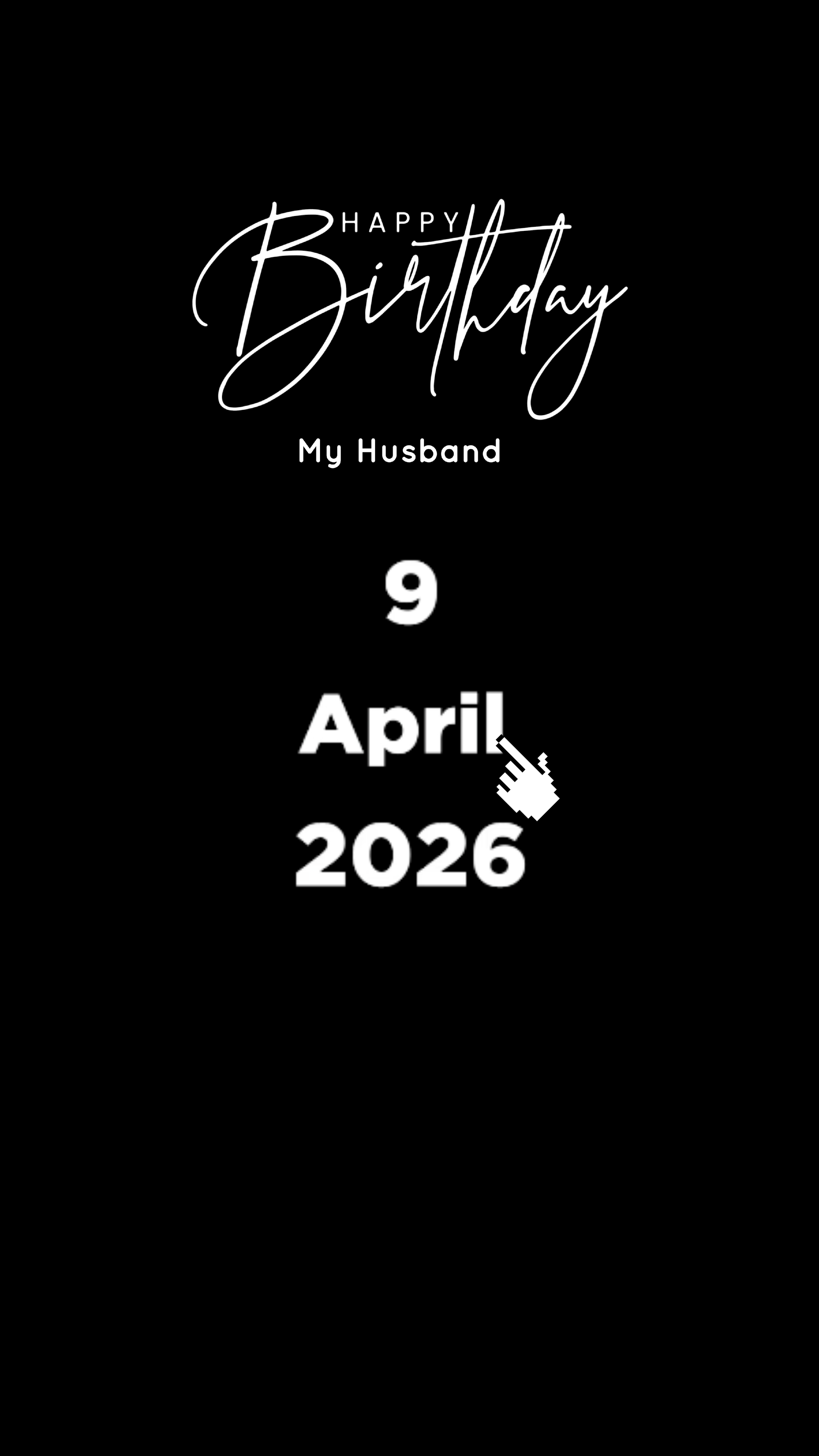 HBD HUSBAND 9 APRIL
