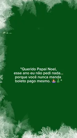 carta ao papai noel!