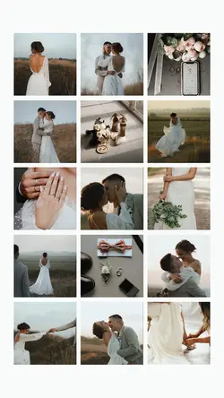 wedding collage grid