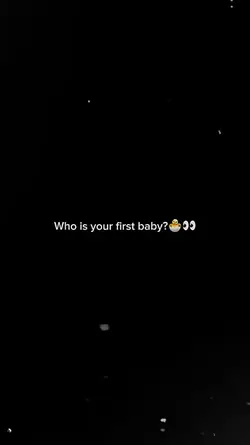 my first baby