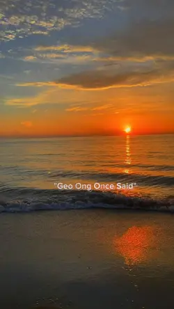 geo ong once said