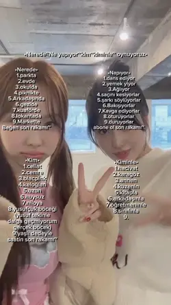 Kim kiminle nerede~