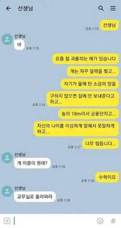 선생님 저 힘들어영ㅜ
