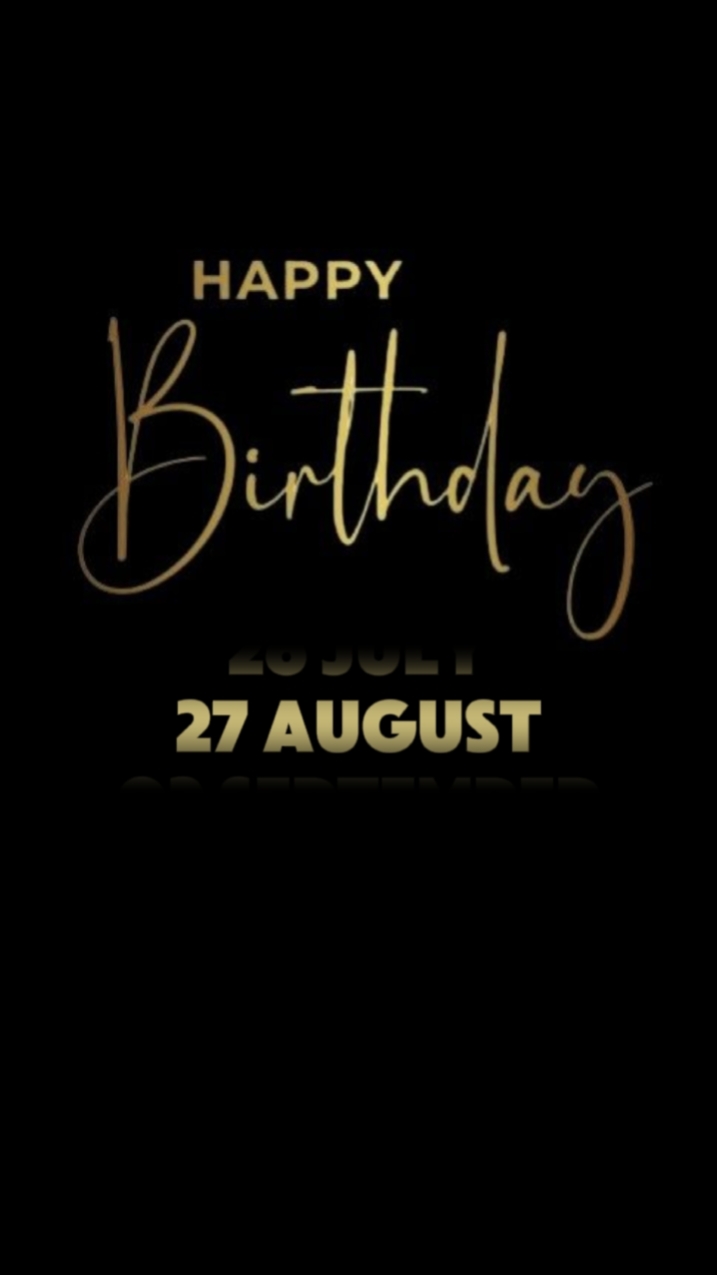 ANNIVERSAIRE LE 27 AOÛT 