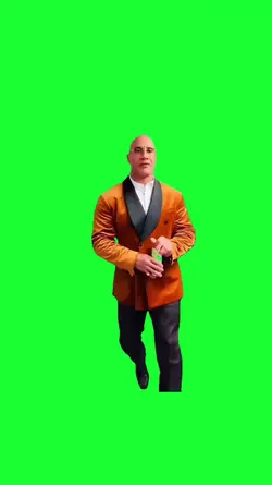 the rock walking