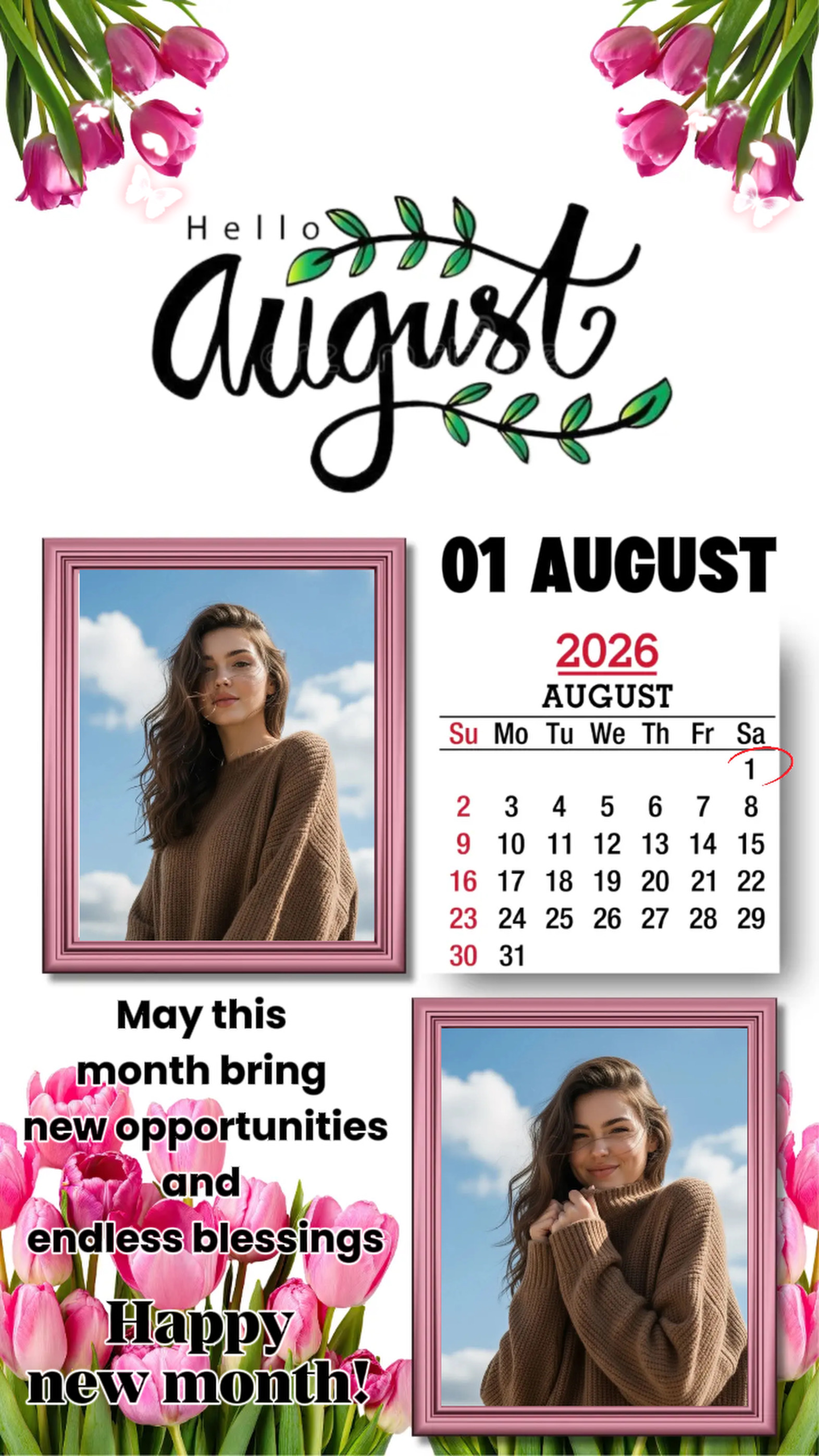 Hola agosto de 2026