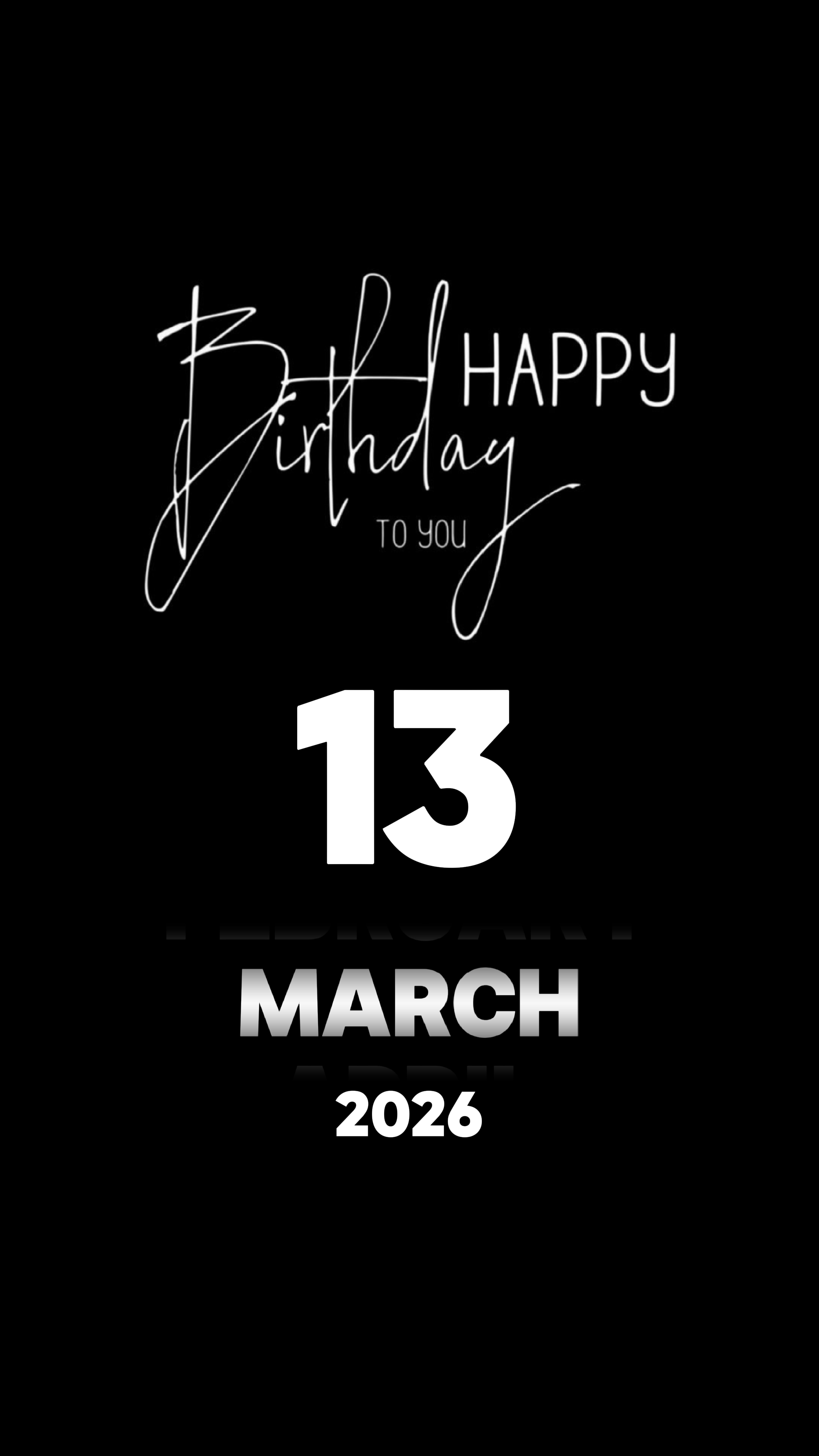 CUMPLEAÑOS 13 DE MARZO