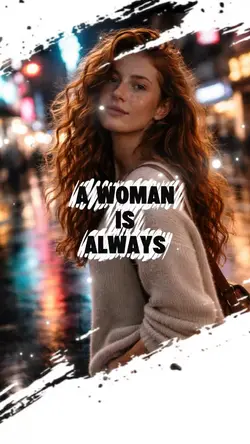 Always her…