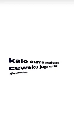 Kalo cuma soal
