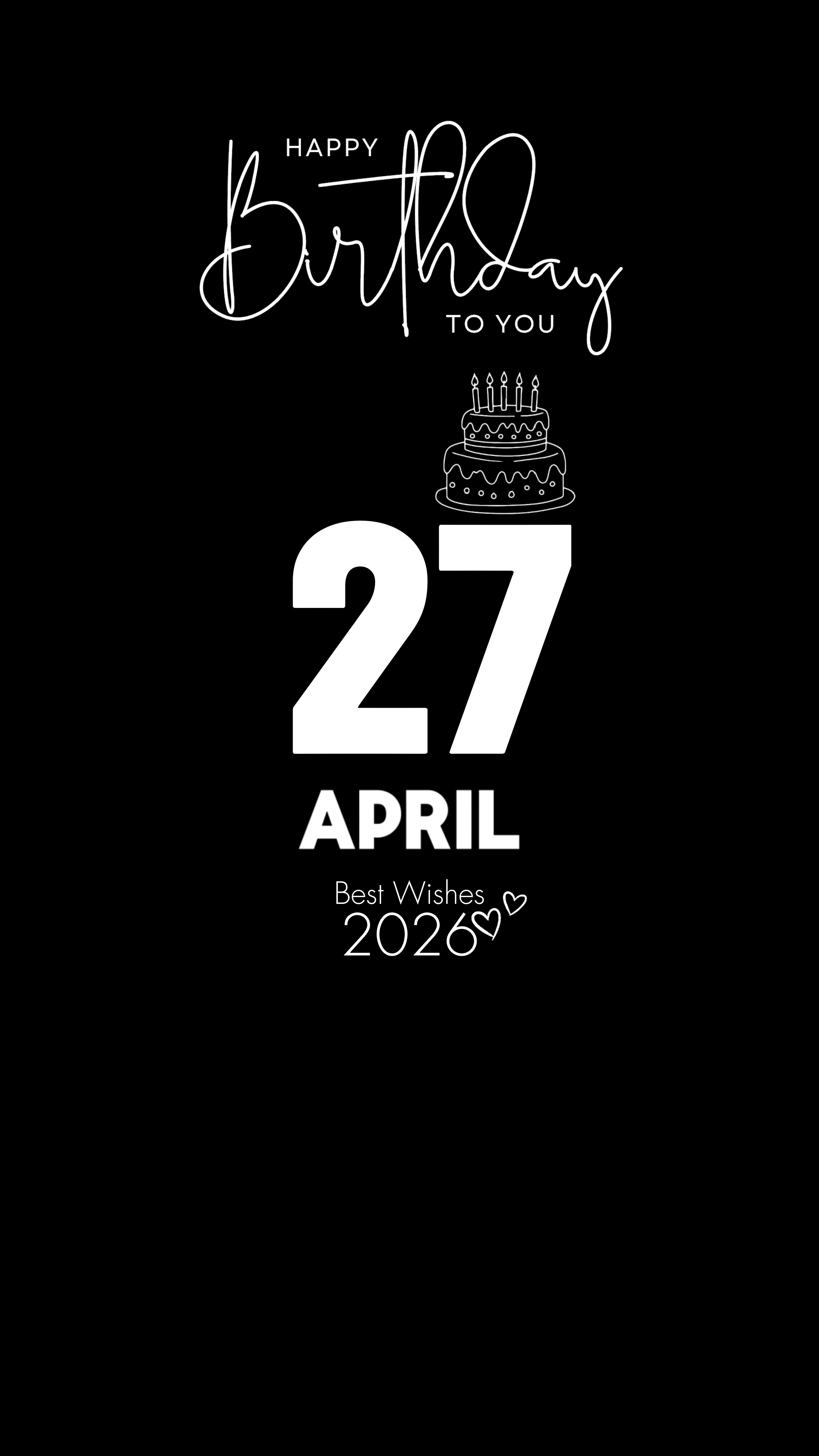 ANNIVERSAIRE 27 AVRIL