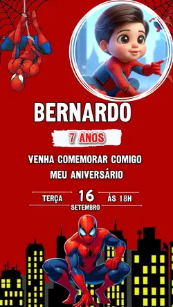 Convite homem aranha