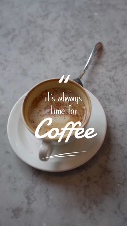 Le temps c'est le café