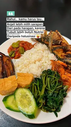Anjeli milih sarapan