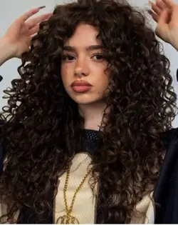 Curly hair