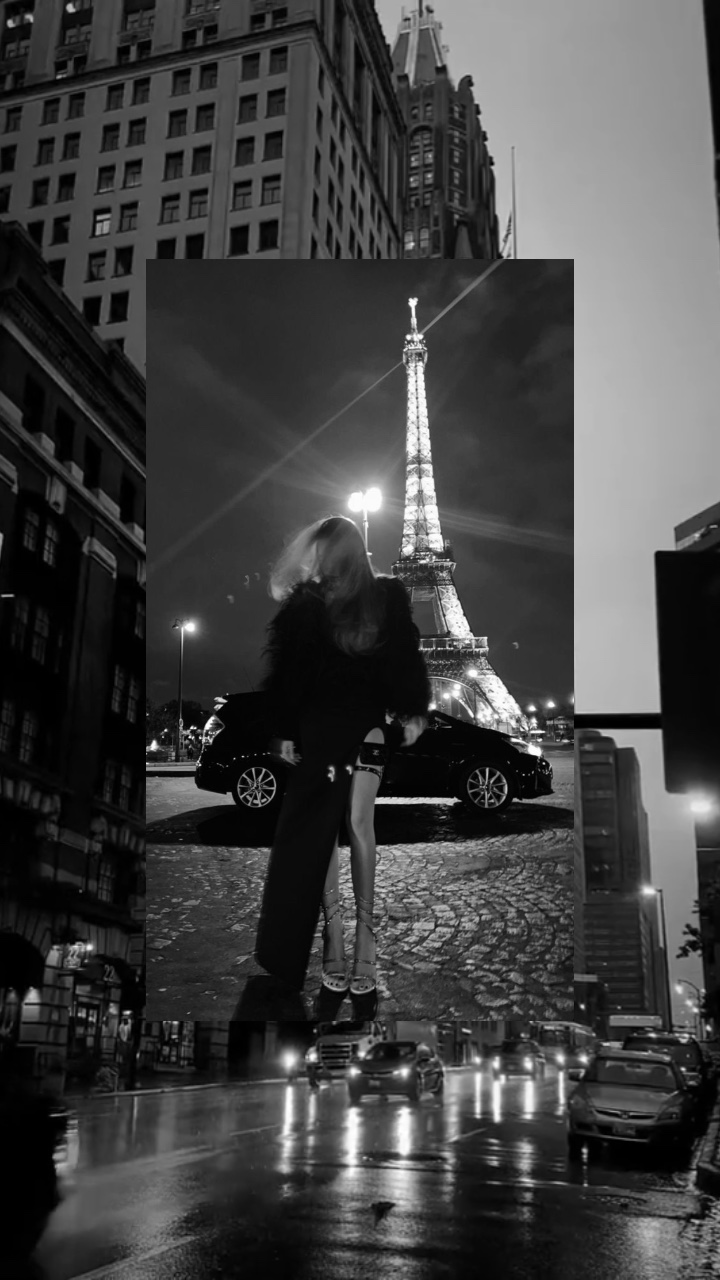 b & w