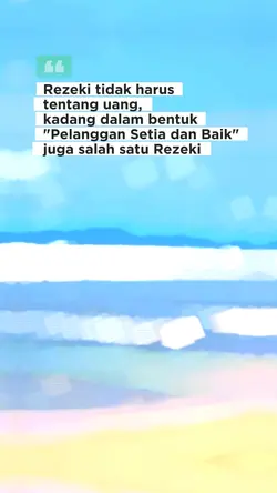 rezeki bukan uang