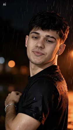 Portrait in the rain