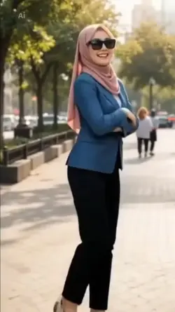 βBlazer Hijab Look