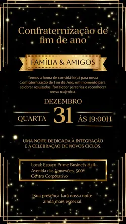 Convite fim de ano 🎆