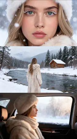 Ai winter photoshoot
