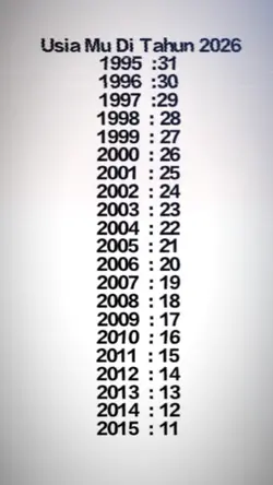 berapa usia mu?