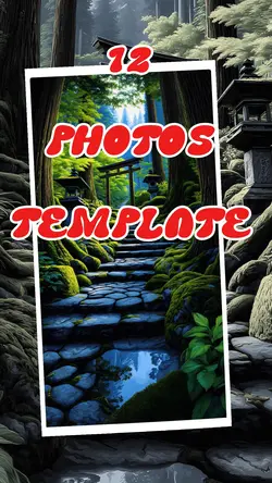 12 Photo Template 