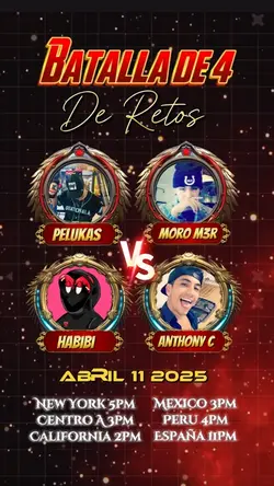 Flyer batalla de 4 