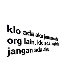 Klo ada aku jangan 
