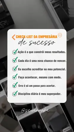Checklist empresária
