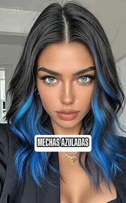 Mechas azuladas