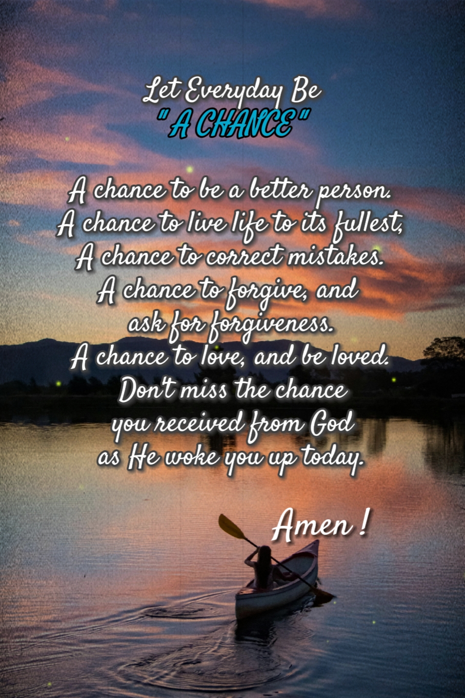 don't miss a chance 