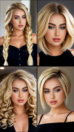 Blonde hairstyle