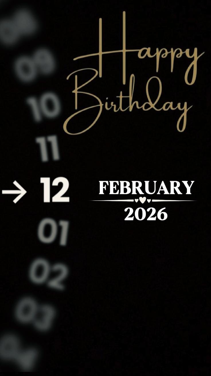 BIRTHDAY 12 FEBRUARY