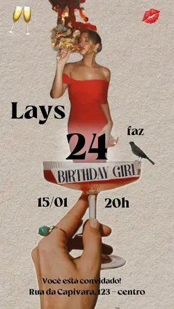 Convite aniversário 
