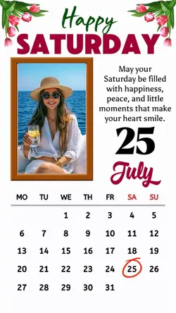 Saturday 25 july
