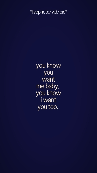 you know you want