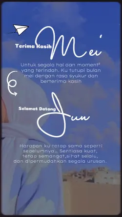 Terima kasih Mei