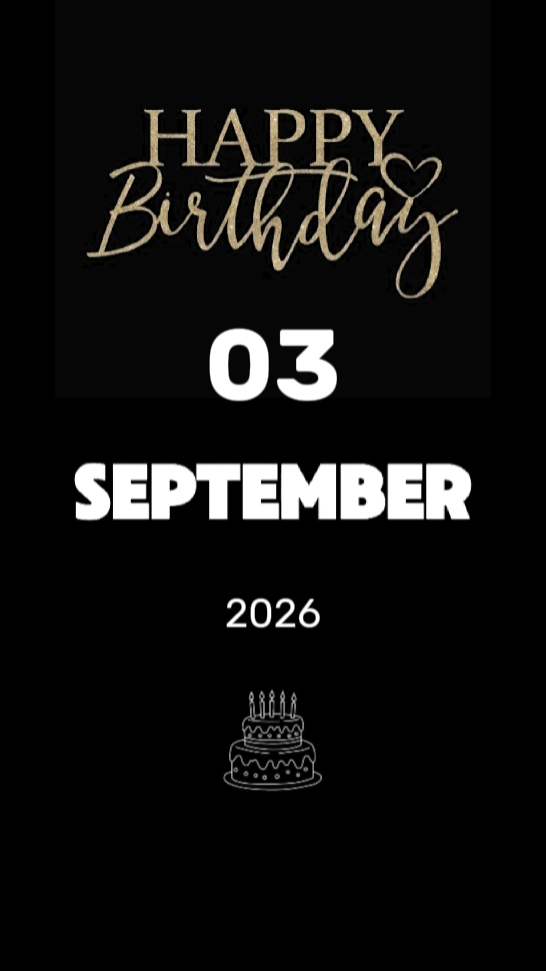 HBD SON 3 SEPTEMBER 