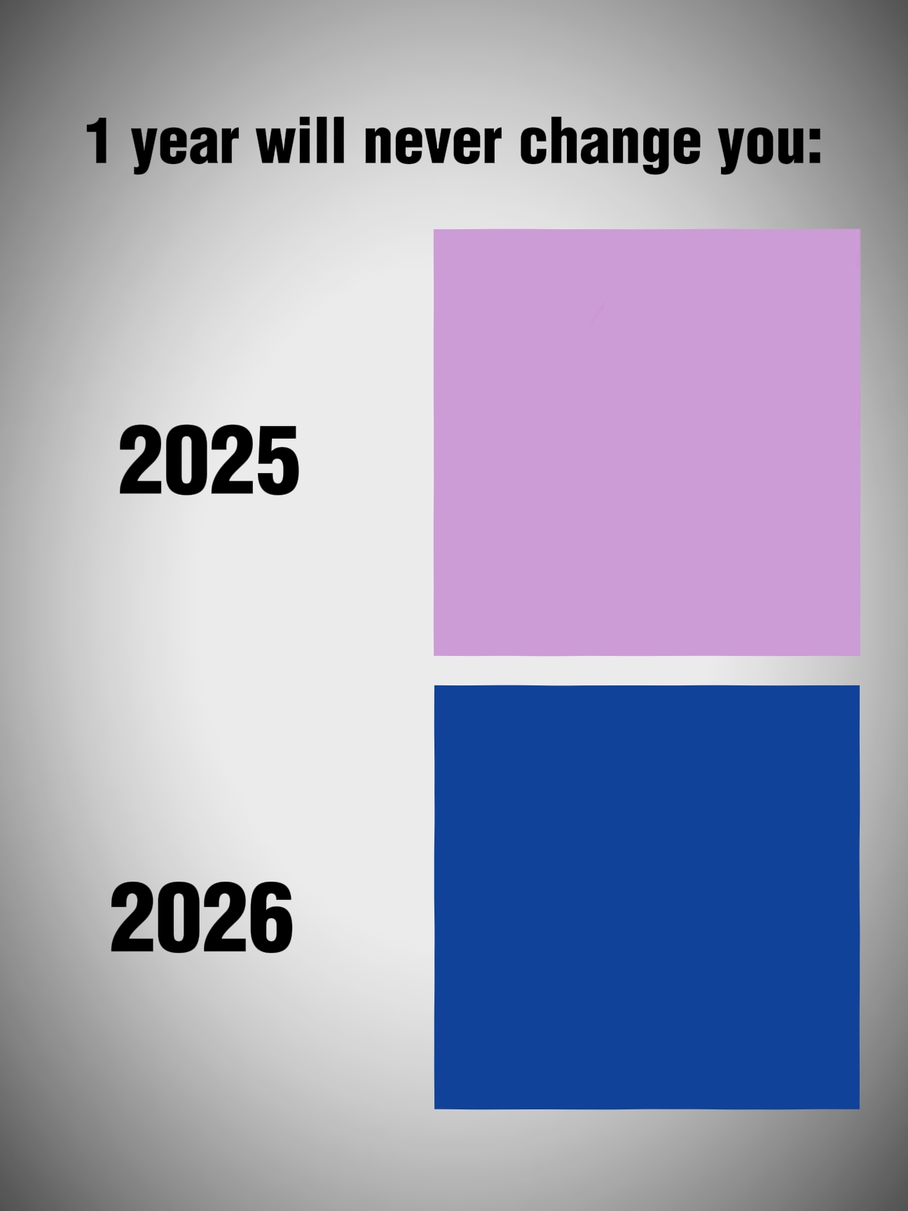1 Jahr wird sich nicht ändern 