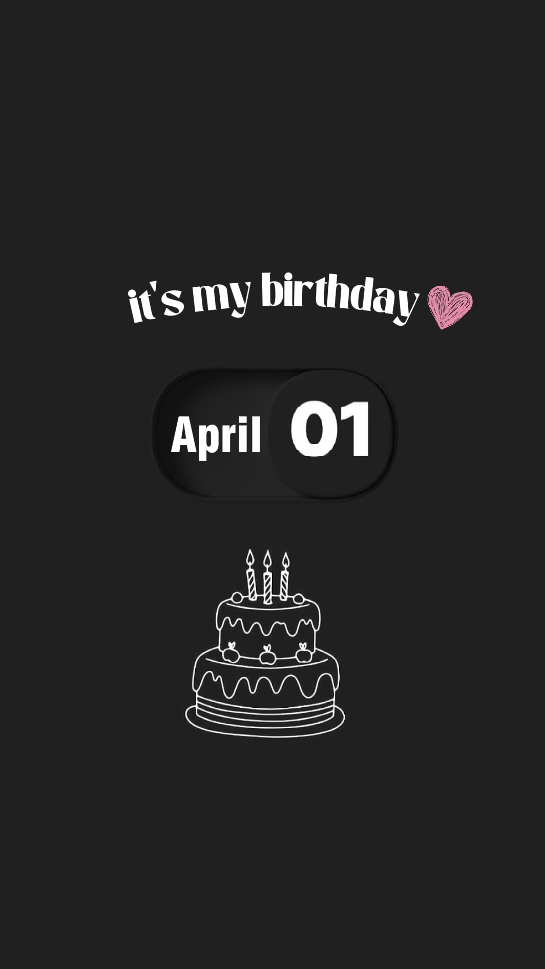 Mon anniversaire 01 avril