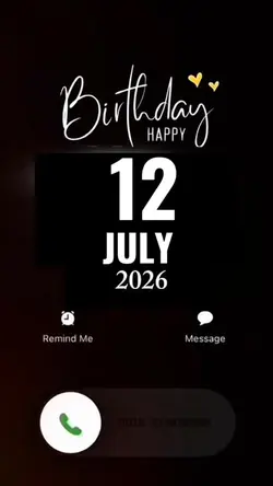 Hbd 12 July 2026