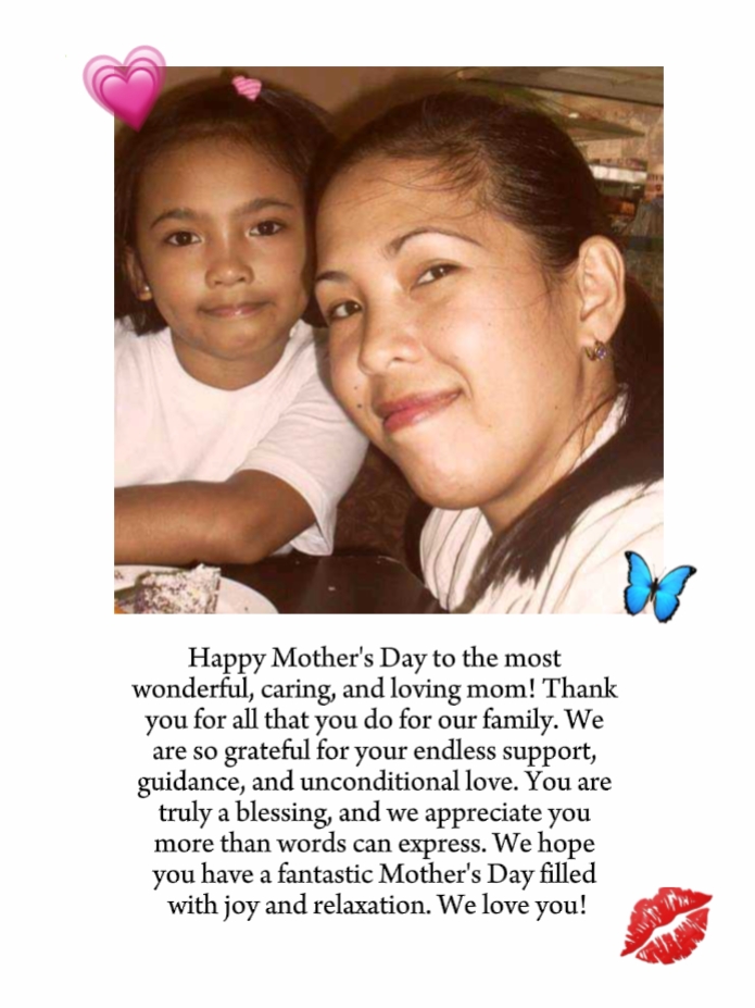 ¡Feliz día de la madre!