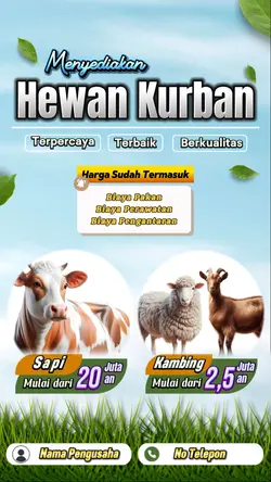 Sedia Hewan Qurban